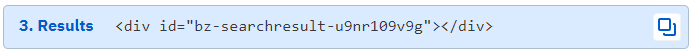Example Results code.